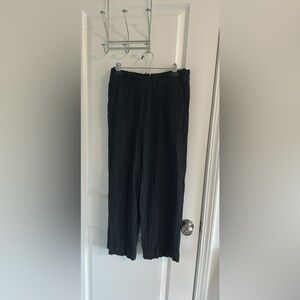Madewell black linen blend pants